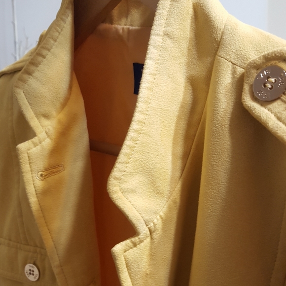 Vintage Tabi Blazer Jacket💛Microsuede|Pocket|Golden Buttons - Picture 6 of 11